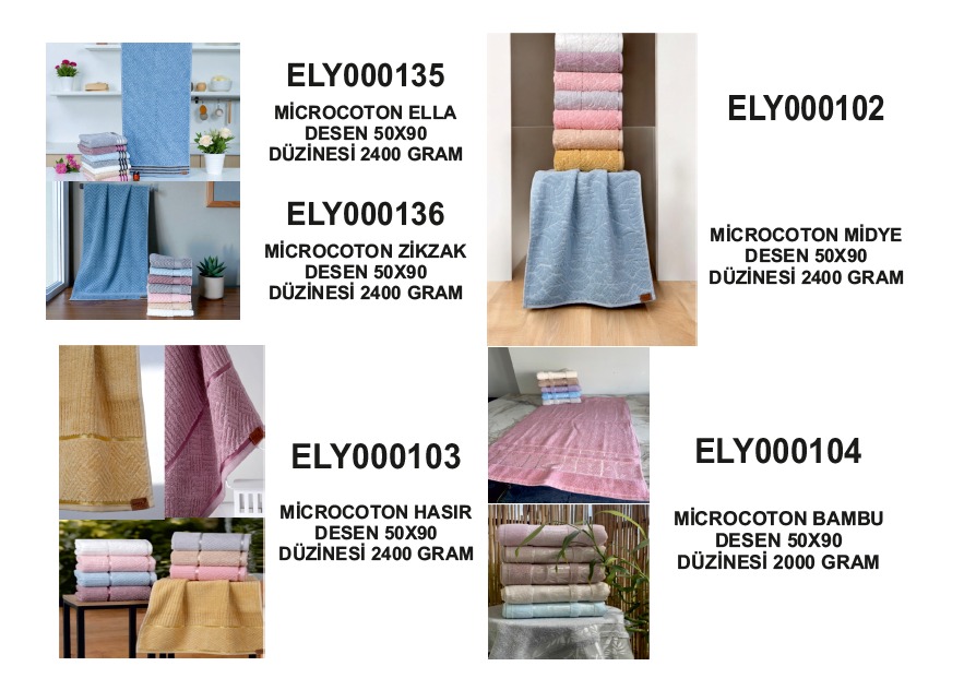 Microcotton Çeyizlik Havlu Koleksiyonu