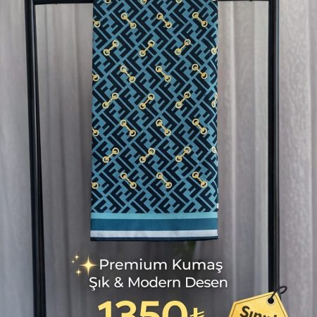 Desenli Twill Şal – Premium Seri (90x90)