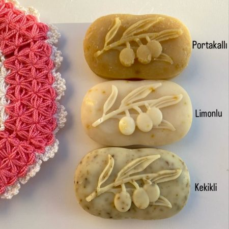 Doğal El Yapımı Sabun Seti (Portakal, Limon, Kekik)