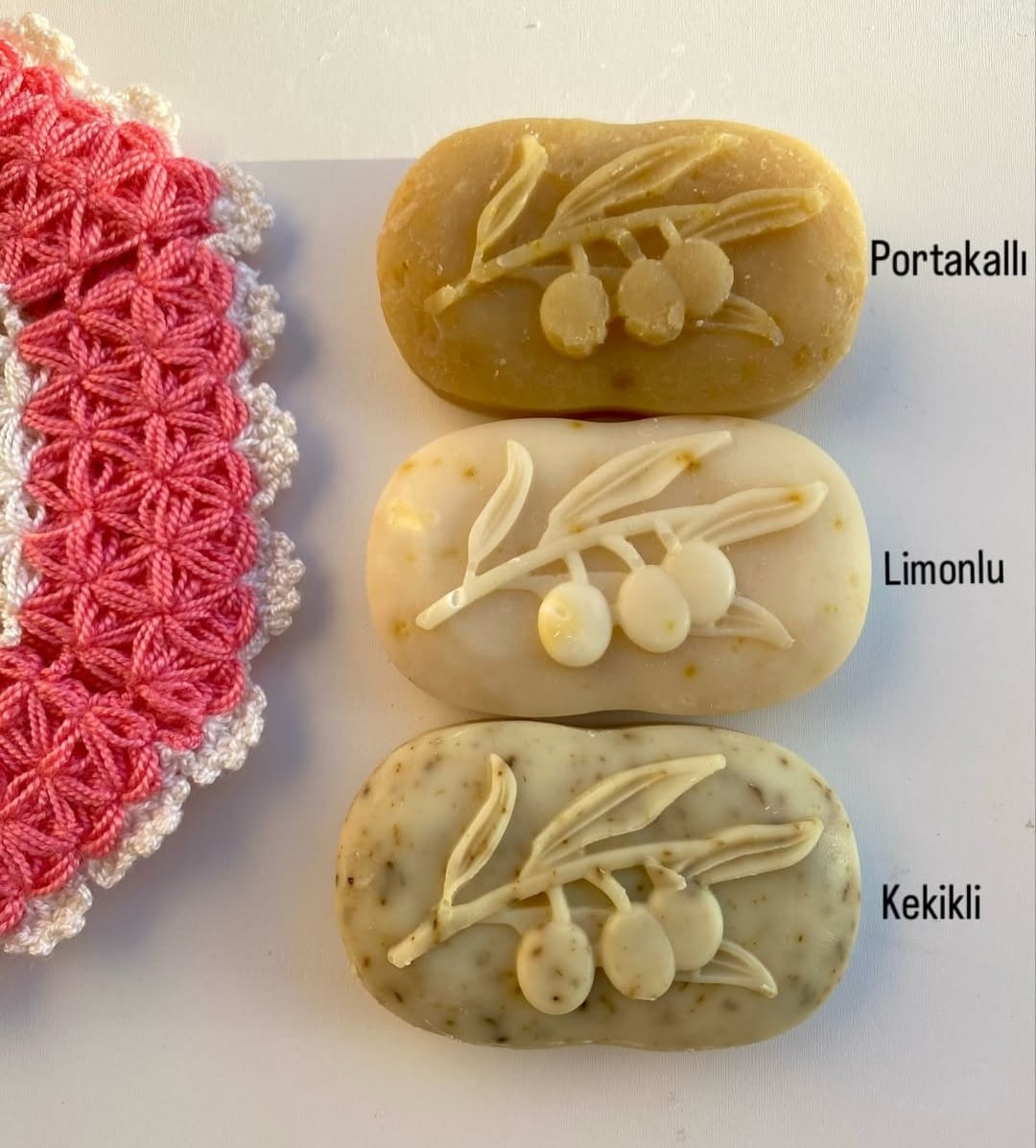 Doğal El Yapımı Sabun Seti (Portakal, Limon, Kekik)